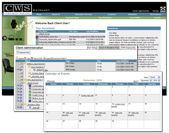 CWS Client Extranet <small>Application</small>