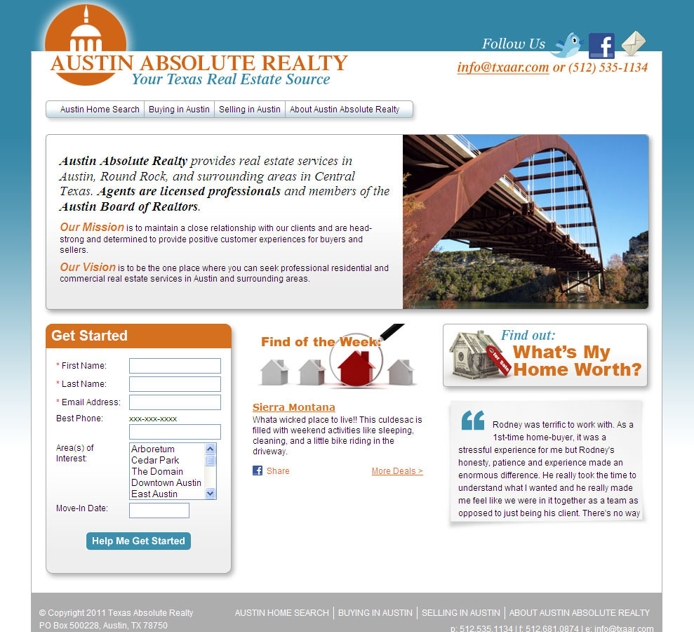 Austin Absolute Realty <small>Website</small>